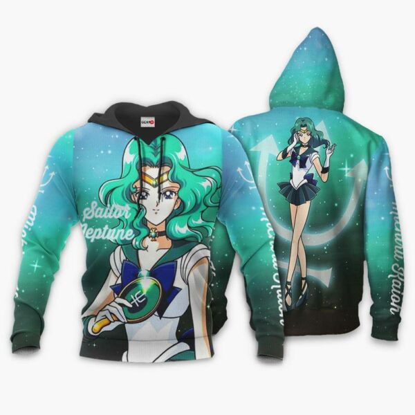 Sailor Neptune Michiru Kaioh Hoodie Sailor Moon Anime Merch Clothes 3