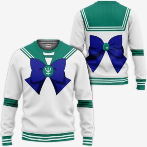 Sailor Neptune Uniform Shirt Sailor Moon Anime Hoodie Jacket 7