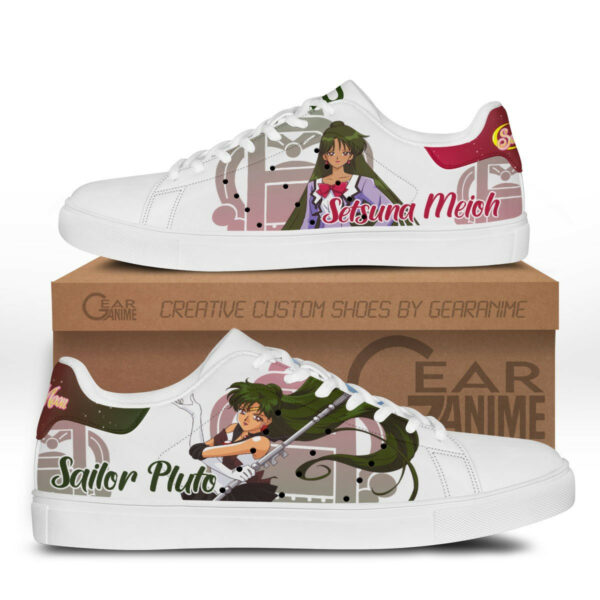 Sailor Pluto Skate Shoes Custom Sailor Anime Sneakers 1