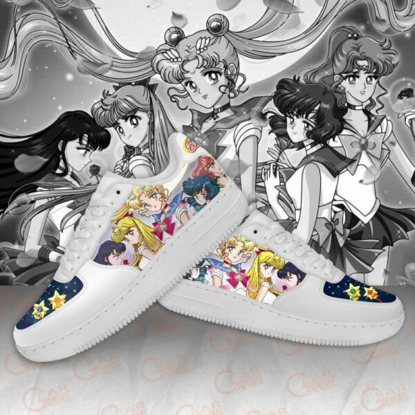 Sailor Team Sneakers Custom Sailor Anime Shoes PT10 4