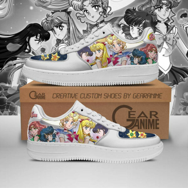 Sailor Team Sneakers Custom Sailor Anime Shoes PT10 1