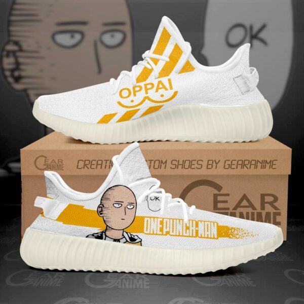 Saitama Shoes Oppai One Punch Man Custom Anime Sneakers SA10 1