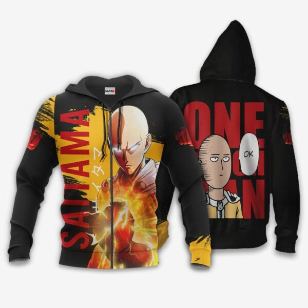 Saitama Hoodie Funny and Cool OPM Anime Merch Clothes 1