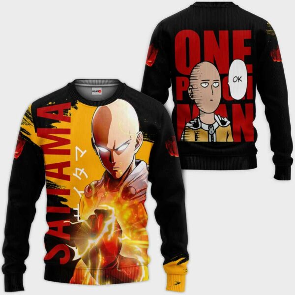 Saitama Hoodie Funny and Cool OPM Anime Merch Clothes 2