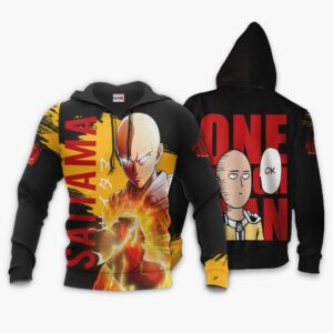 Saitama Hoodie Funny and Cool OPM Anime Merch Clothes 8
