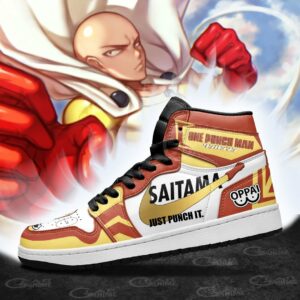 Saitama Shoes Just Punch It One Punch Man Anime Sneakers MN10 9