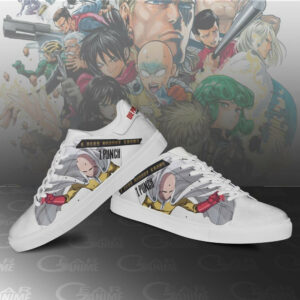 Saitama Skate Shoes One Punch Man Custom Anime Sneakers SK11 7