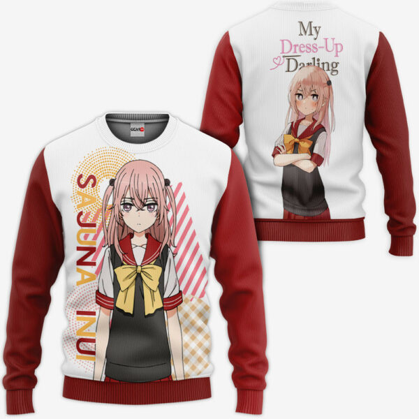 Sajuna Inui Hoodie Custom My Dress Up Darling Anime Merch Clothes 2