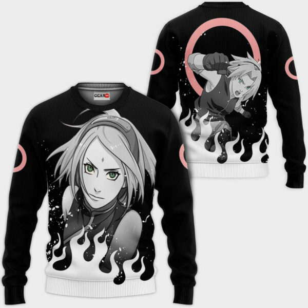 Sakura Haruno Hoodie Custom Anime Naruto Shippuden Merch Clothes 2