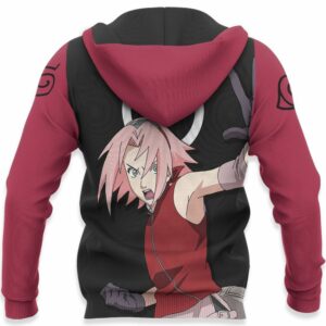 Sakura Haruno Hoodie Shirt Naruto Anime Zip Jacket 10