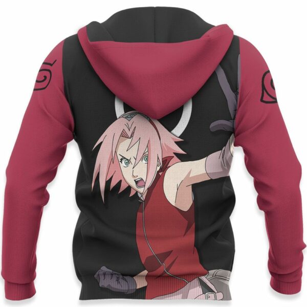 Sakura Haruno Hoodie Shirt Naruto Anime Zip Jacket 5