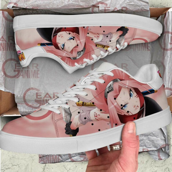 Sakura Haruno Skate Shoes Anime Custom Sneakers SK10 2