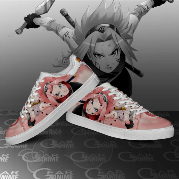 Sakura Haruno Skate Shoes Anime Custom Sneakers SK10 4