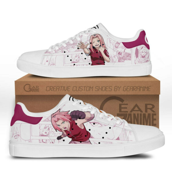 Sakura Haruno Skate Shoes Custom Naruto Anime Sneakers 1