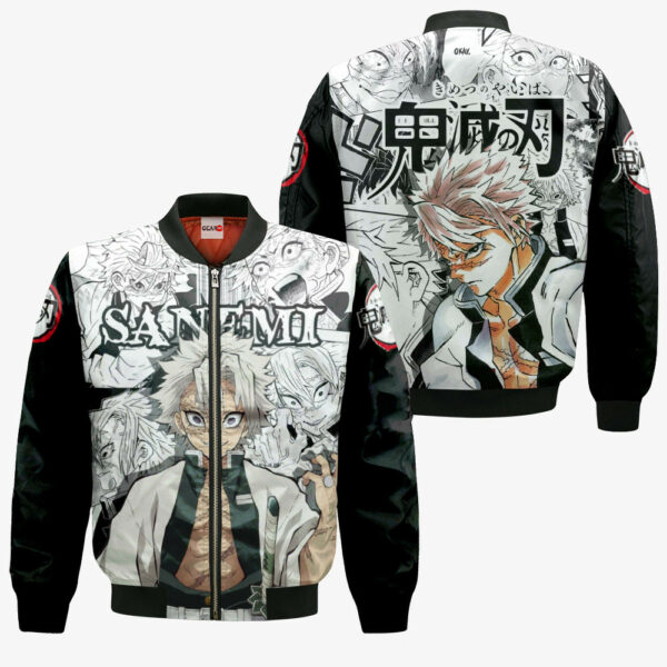 Sanemi Shinazugawa Hoodie Custom Kimetsu Anime Merch Clothes Manga Style 4