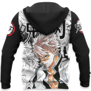 Sanemi Shinazugawa Hoodie Custom Kimetsu Anime Merch Clothes Manga Style 10