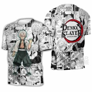 Sanemi Shinazugawa Shirt Kimetsu Anime Mix Manga Hoodie 10