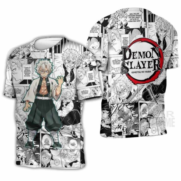 Sanemi Shinazugawa Shirt Kimetsu Anime Mix Manga Hoodie 3