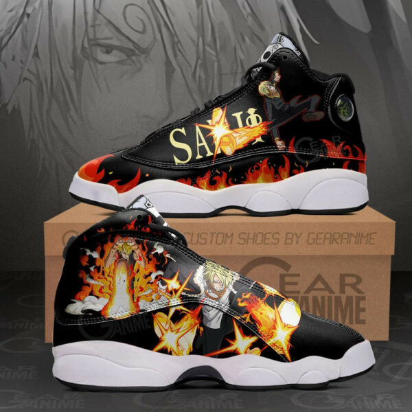 Sanji Diable Jambe Shoes Custom Anime One Piece Sneakers Fan Gift Idea 2
