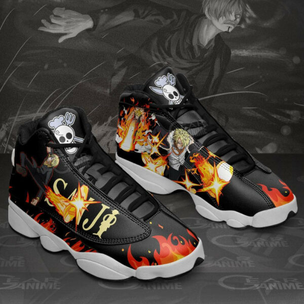 Sanji Diable Jambe Shoes Custom Anime One Piece Sneakers Fan Gift Idea 1