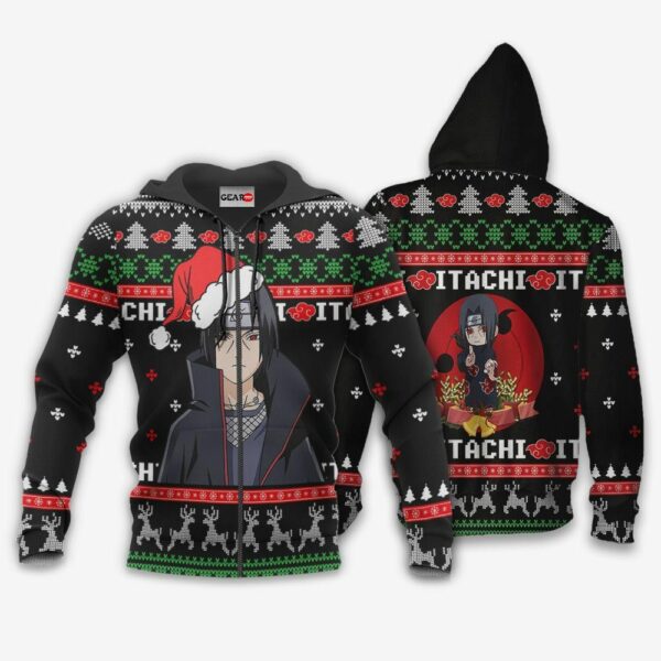 Santa Itachi Ugly Christmas Sweater Custom Naruto Anime XS12 2