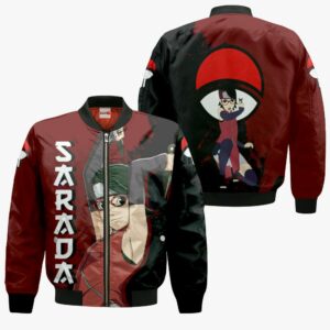 Sarada Uchiha Hoodie Custom BRT Anime Merch Clothes 9