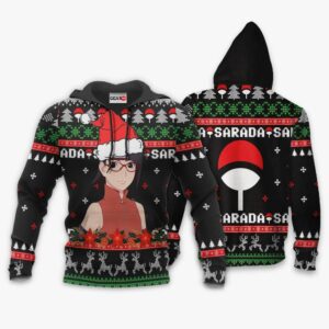Sarada Uchiha Ugly Christmas Sweater Custom BRT Anime XS12 7