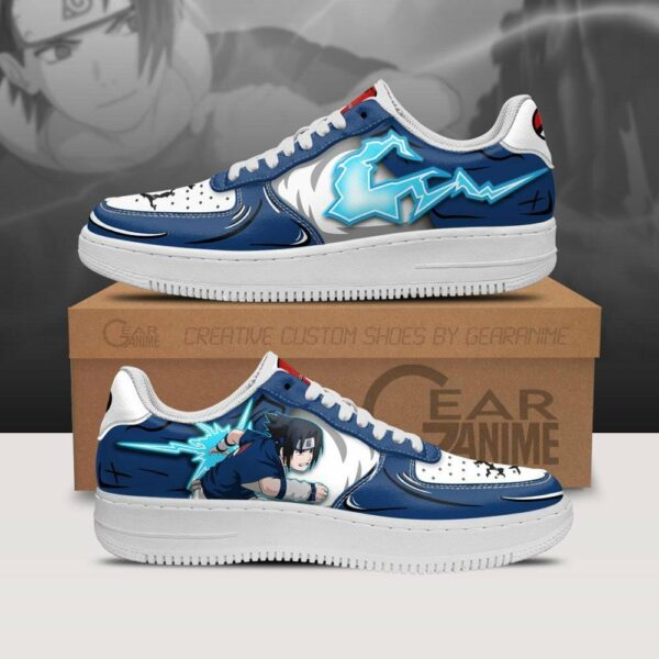 Sasuke Chidori Air Shoes Custom Naruto Anime Sneakers 1