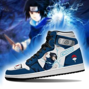 Sasuke Sneakers Chidori Skill Costume Anime Shoes 6