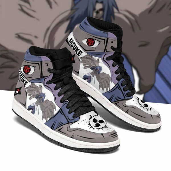 Sasuke Sneakers Cursed Seal of Heaven Costume Anime Shoes 1