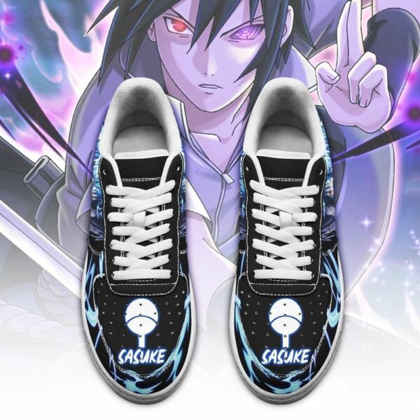 Sasuke Uchiha Shoes Custom Anime Sneakers Leather 2