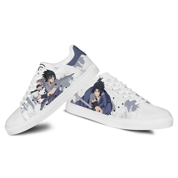 Sasuke Uchiha Skate Shoes Custom Naruto Anime Sneakers 3