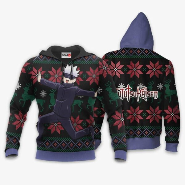 Satoru Gojo Funny Ugly Christmas Sweater Custom Jujutsu Kaisen XS12 3