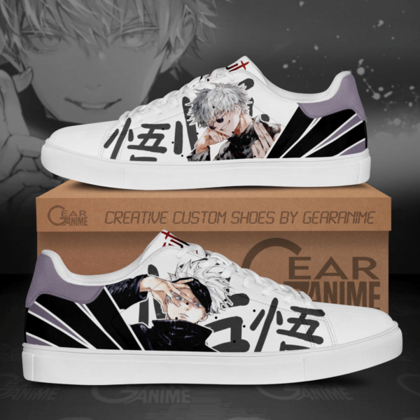 Satoru Gojo Skate Shoes Custom Jujutsu Kaisen Anime Sneakers 1