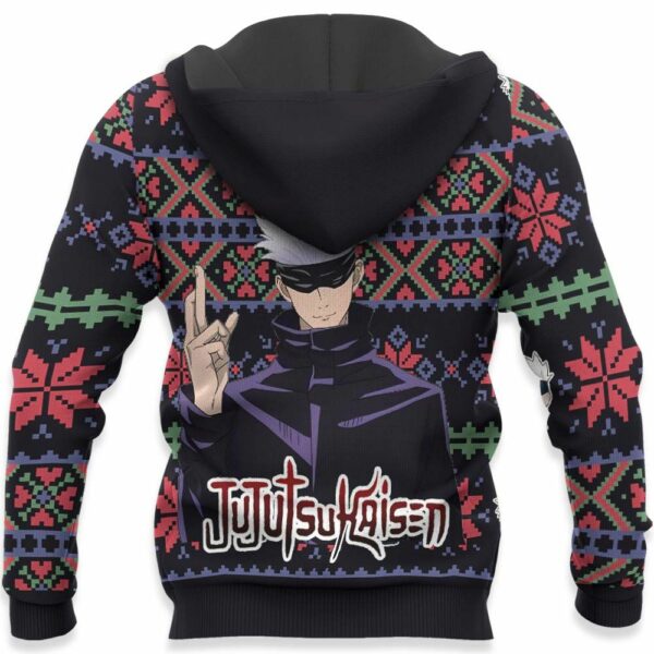 Satoru Gojo Ugly Christmas Sweater Custom Anime Jujutsu Kaisen XS12 4