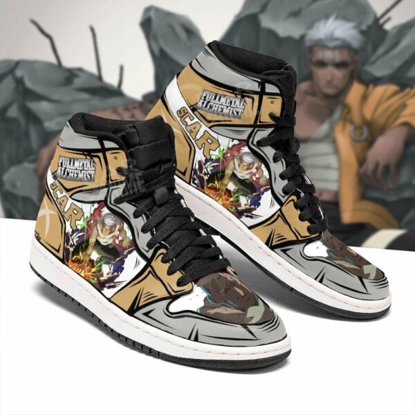 Scar Fullmetal Alchemist Shoes Anime Custom Sneakers Fan Gift 2