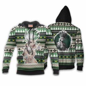 Senku Ishigami Ugly Christmas Sweater Custom Anime Dr Stone XS12 7