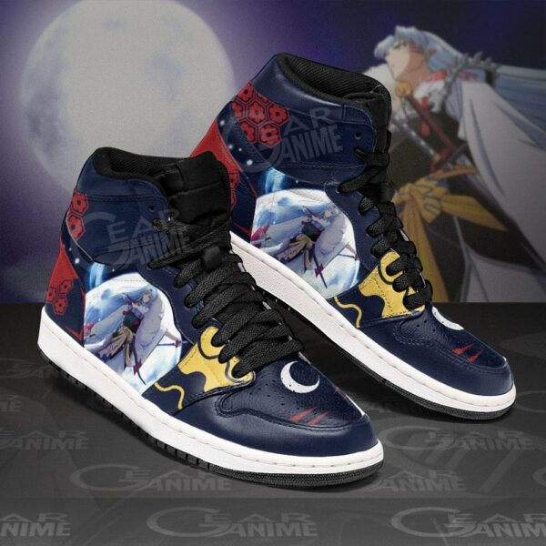Sesshomaru Shoes Dark Theme Custom Anime Sneakers 2