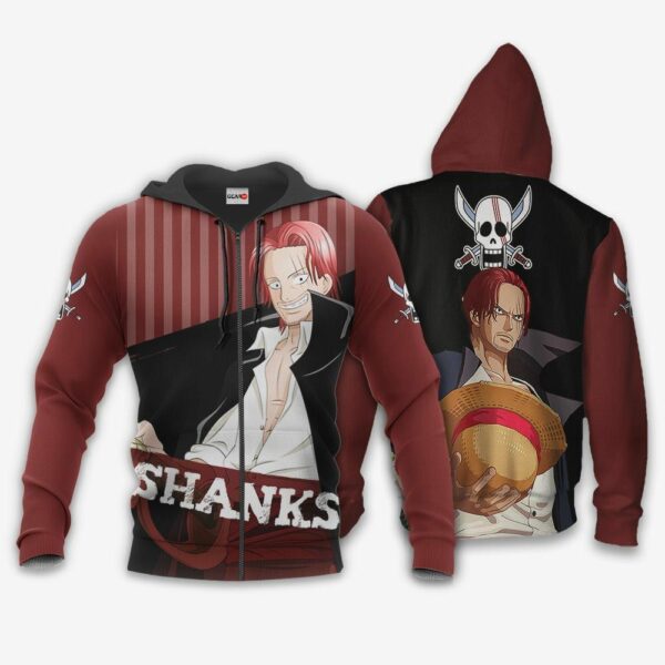 Shanks Red-Haired Hoodie One Piece Anime Shirts 1