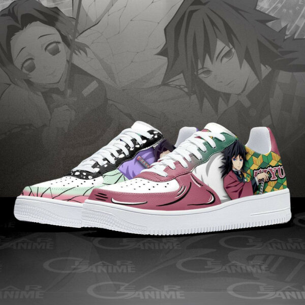 Shinobu and Giyuu Air Shoes Custom Anime Demon Slayer Sneakers 2