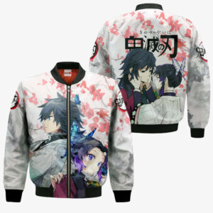 Shinobu and Giyuu Hoodie Custom Kimetsu Anime Merch Clothes Valentine's Gifts 9