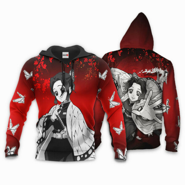 Shinobu Kocho Hoodie Custom Kimetsu Anime Merch Clothes Japan Art 3