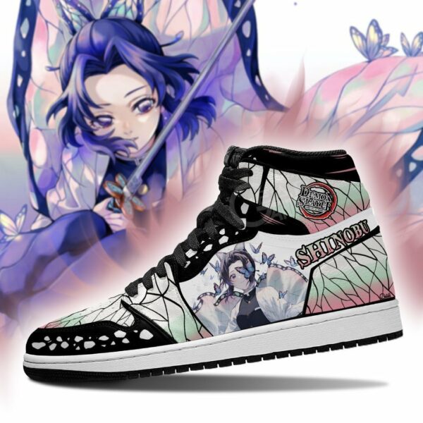 Shinobu Kocho Sneakers Boots Demon Slayer Anime Shoes Fan Gift Idea 3