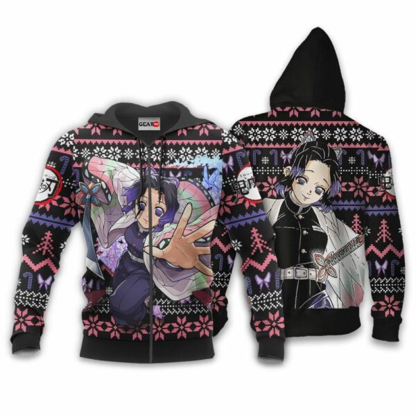 Shinobu Kocho Ugly Christmas Sweater Custom Anime Kimetsu XS12 2