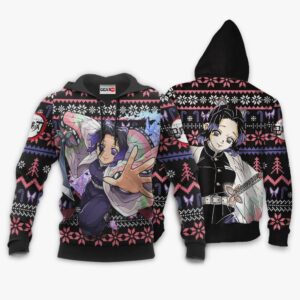 Shinobu Kocho Ugly Christmas Sweater Custom Anime Kimetsu XS12 7