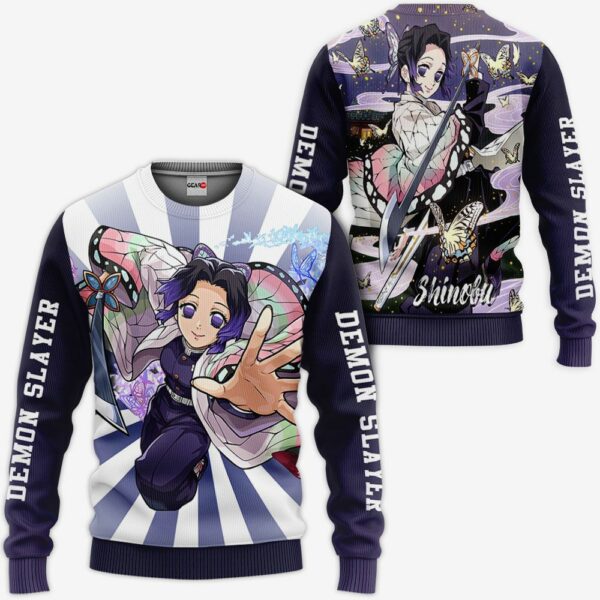 Shinobu Kochou Hoodie Kimetsu Anime Merch Clothes 2