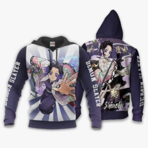 Shinobu Kochou Hoodie Kimetsu Anime Merch Clothes 8