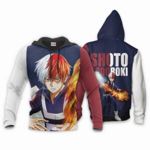 Shoto Todoroki Hoodie Ice & Fire My Hero Academia Anime Shirt 8