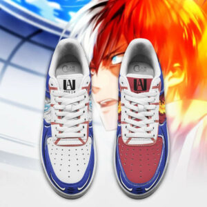 Shoto Todoroki Ice and Fire Air Shoes Custom Anime My Hero Academia Sneakers 7