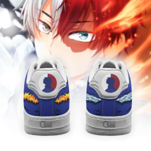 Shoto Todoroki Ice and Fire Air Shoes Custom Anime My Hero Academia Sneakers 6